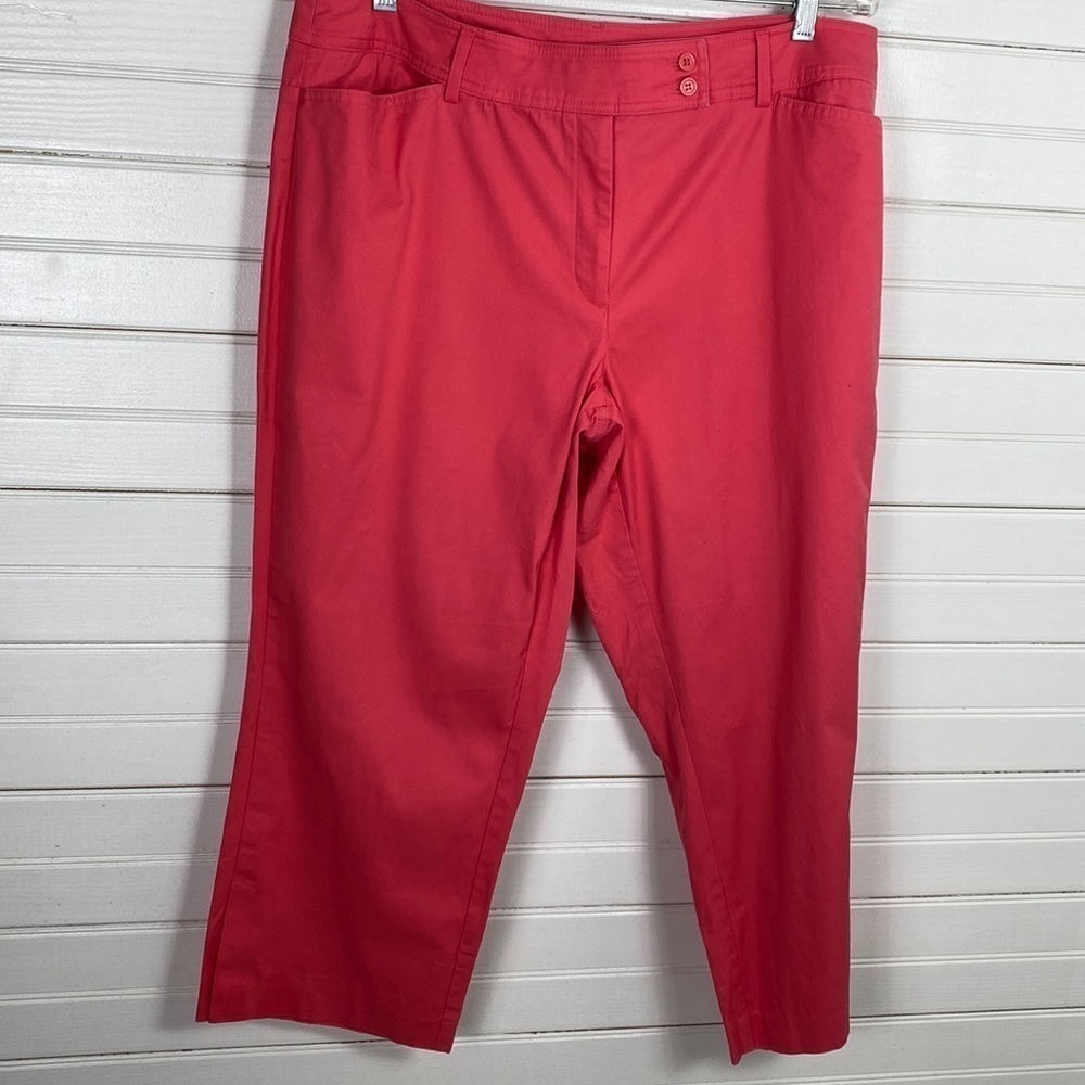 Lane Bryant Red Ankle Cropped Pants